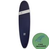 Mobyk 7'6 Classic Long Softboard - Midnight Blue