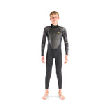 Dakine Kids Quantum Back Zip 4/3mm GBS Full Wetsuit (Black Camo / White)