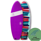 Mobyk 5'4 Bullet Softboard - Violet Jade