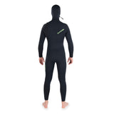 Dakine Mens Malama Zip Free Hooded 4/3mm Full Wetsuit (Black)