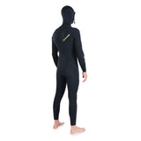 Dakine Mens Malama Zip Free Hooded 4/3mm Full Wetsuit (Black)