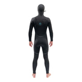 Dakine Mens Mission Chest Zip Hooded 5/4/3mm Full Wetsuit (Black)