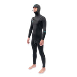 Dakine Mens Mission Chest Zip Hooded 5/4/3mm Full Wetsuit (Black)