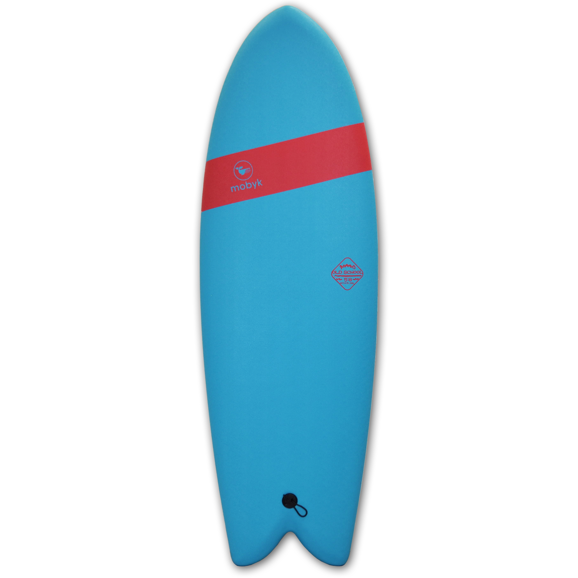 Mobyk 5'8 Old School Softboard - Blue Curacao