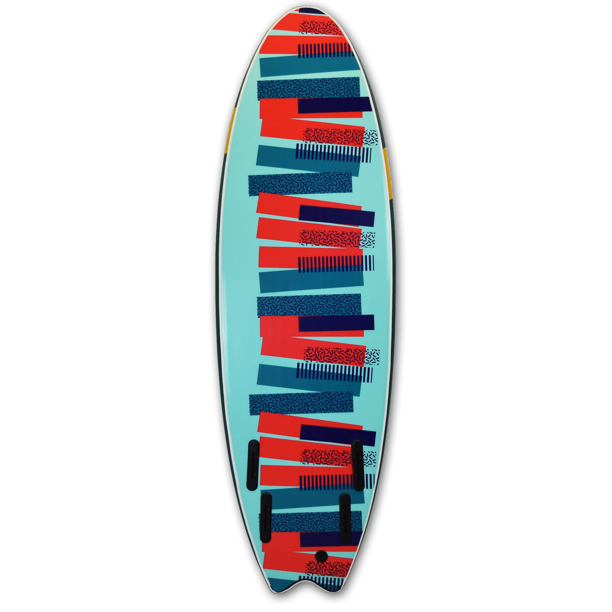 Mobyk 6'0 Quad Fish Softboard - Mallard Green