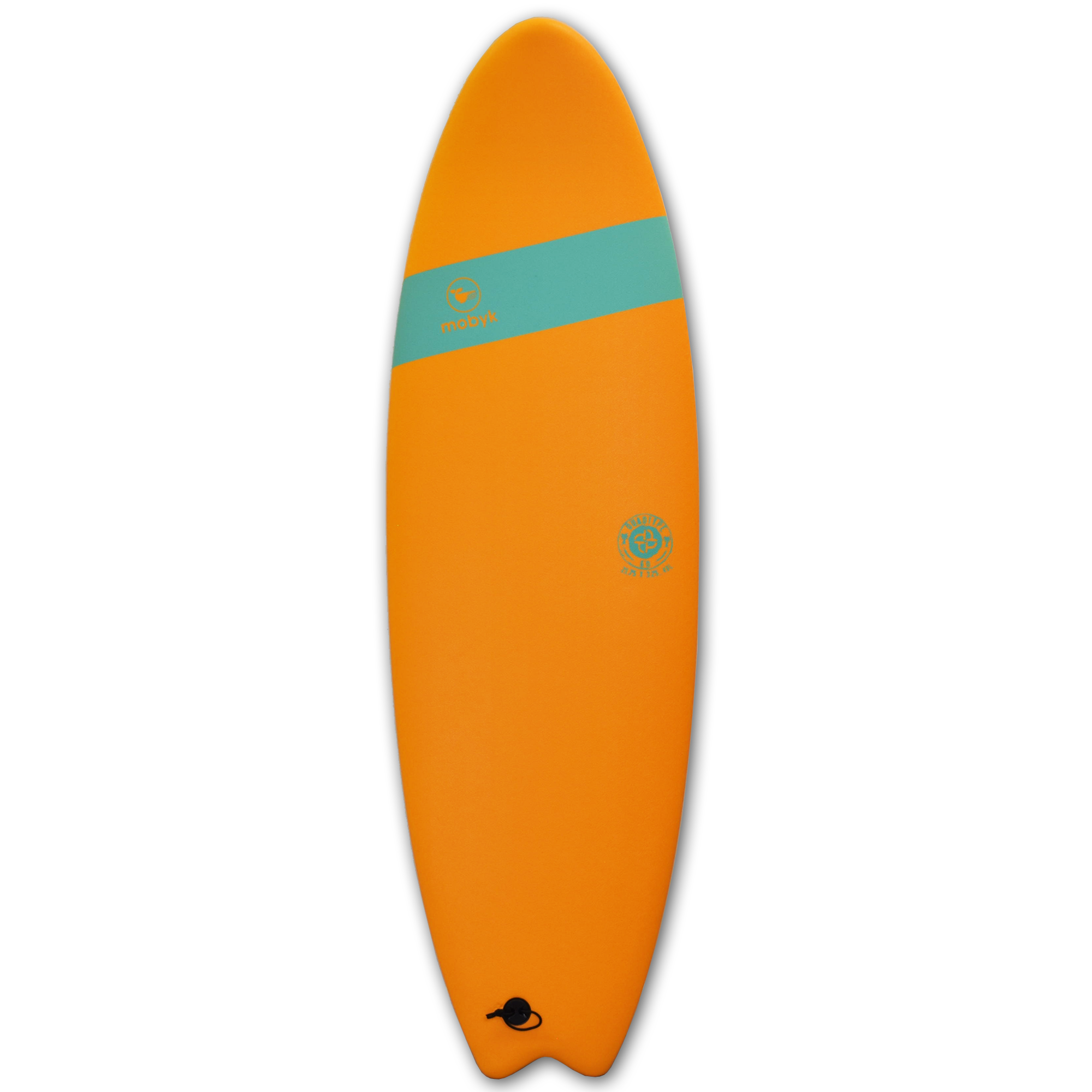 Mobyk 6'0 Quad Fish Softboard - Pilsner Orange