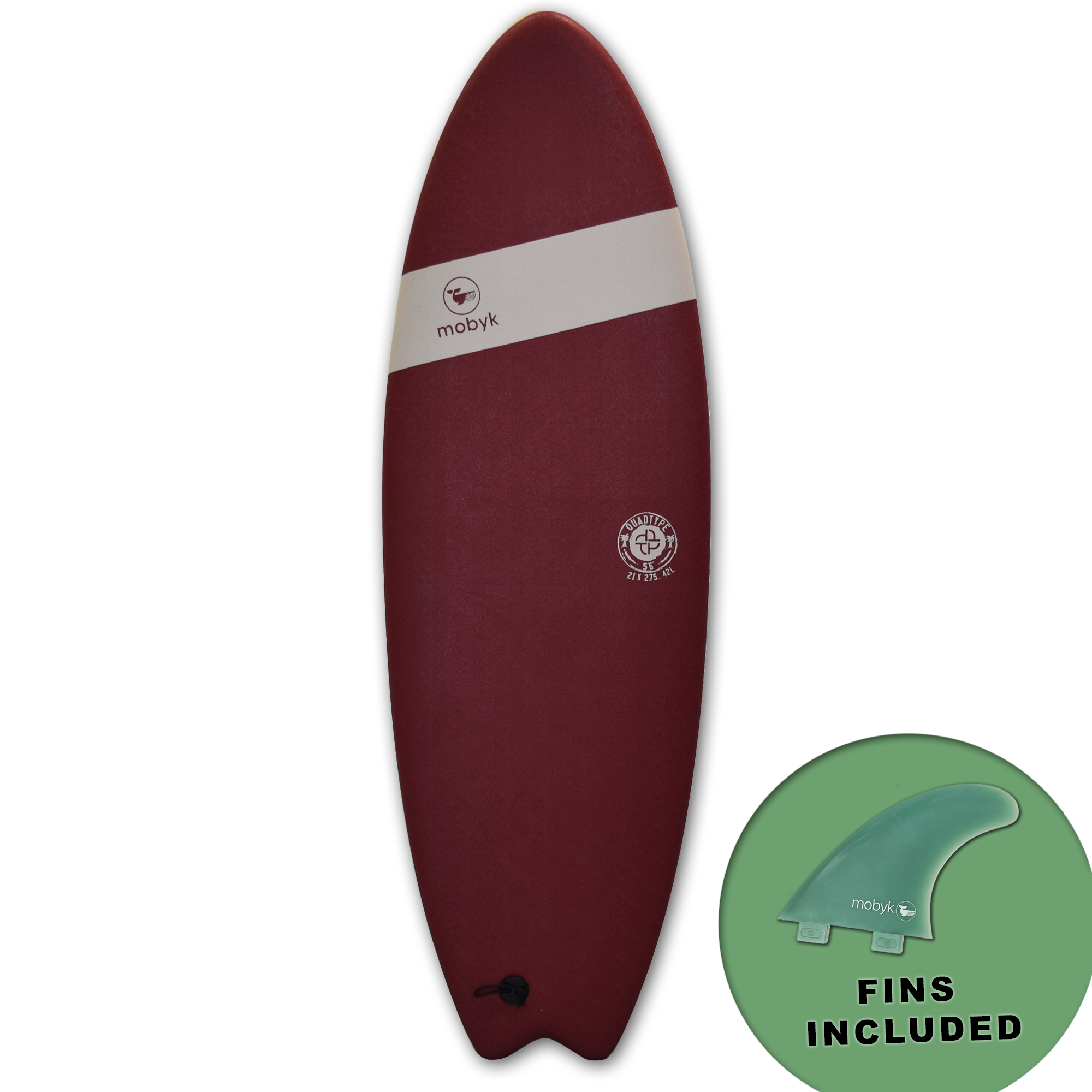 Mobyk Quad Fish Softboard - Stout