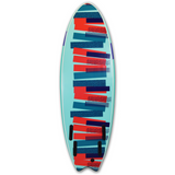 Mobyk 5'6 Quad Fish Softboard - Turquoise