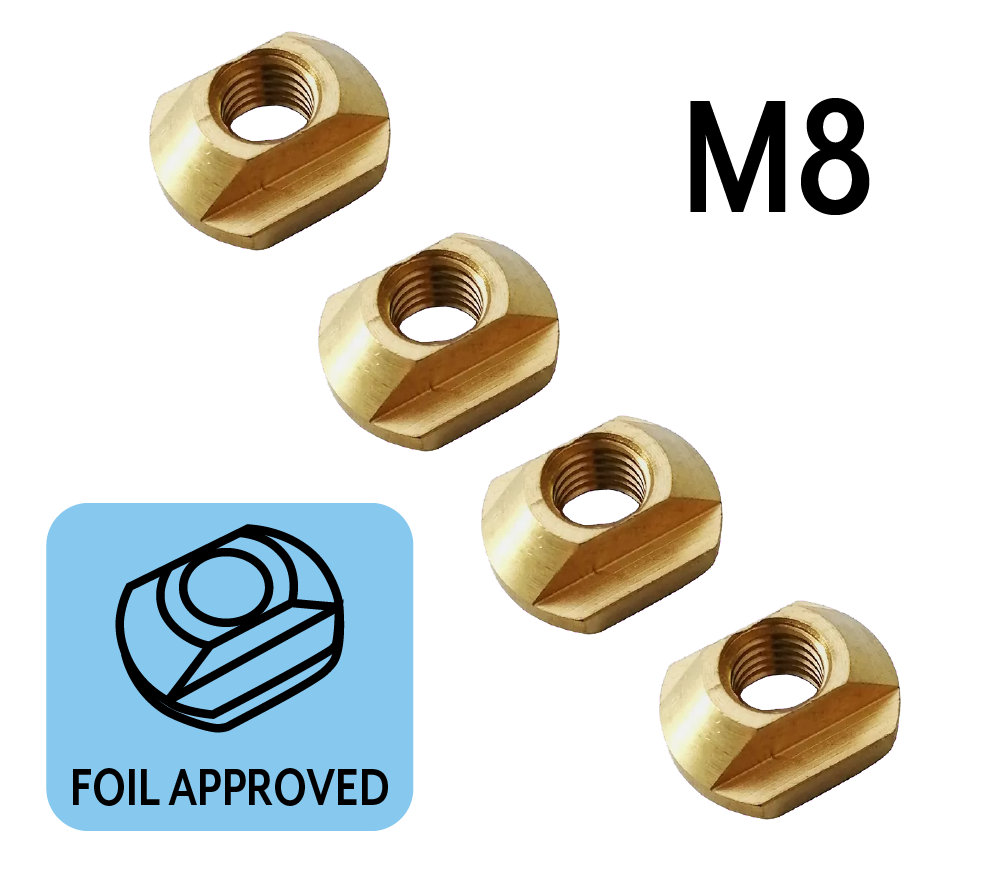 Foil Track Nuts M8 - T-Nuts for Wingfoil & Kitefoil