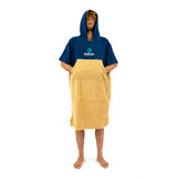 Surflogic Poncho / Changing Robe (Navy/Beige)